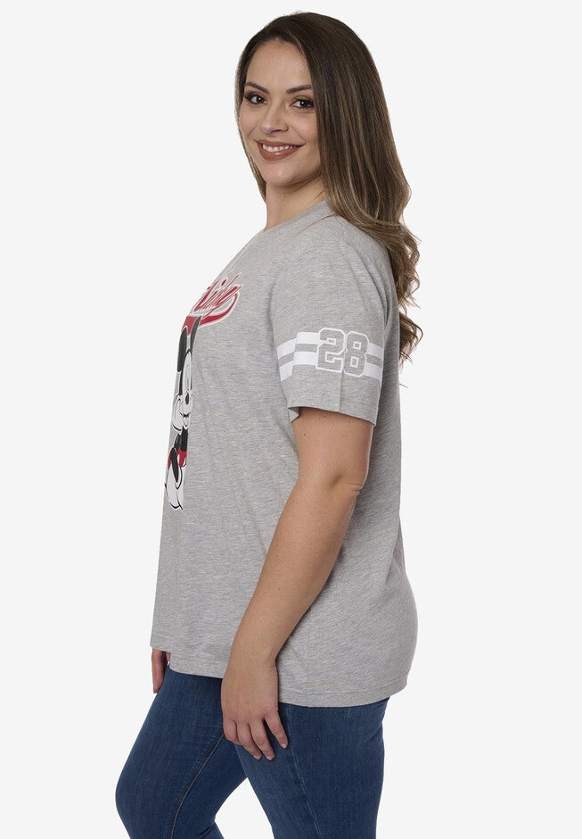 Disney Mickey Mouse Striped Sleeve Varsity T-Shirt, , alternate image number 3