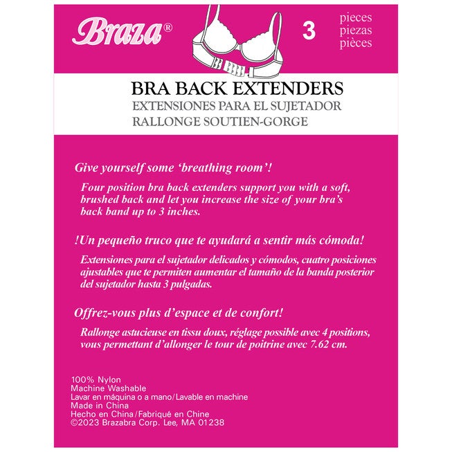 Bra Extenders - 3 or 4 hooks, ASST, on-hover image number 1