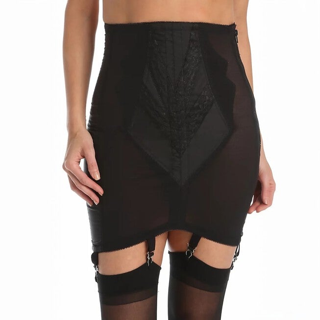 Shaper Tummy Control Garter Belt High Waist Girdle W/ Garters Firm Control Shapewear, Black Shaper Tummy Control Garter Belt High Waist Girdle W/ Garters Firm Control Shapewear, Black