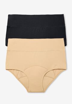 Cotton Spandex Incontinence Brief 2-Pack