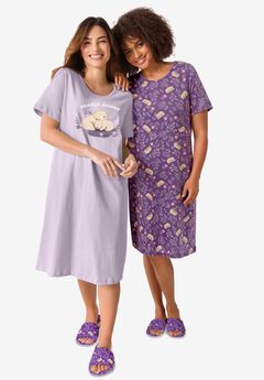 2-Pack Short-Sleeve Sleepshirt
