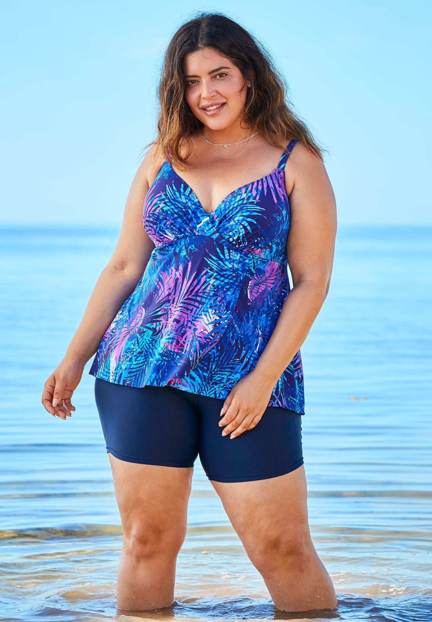 wrap tankini top