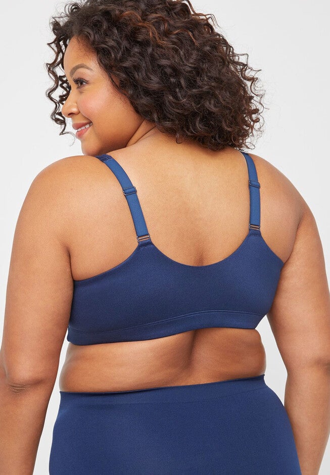 Full-Coverage Smooth Front-Close No-Wire Bra, , on-hover image number null