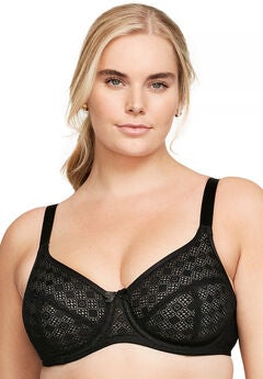 Full Figure Plus Size Lace Comfort Wonderwire Bra Underwire #9855 Bra