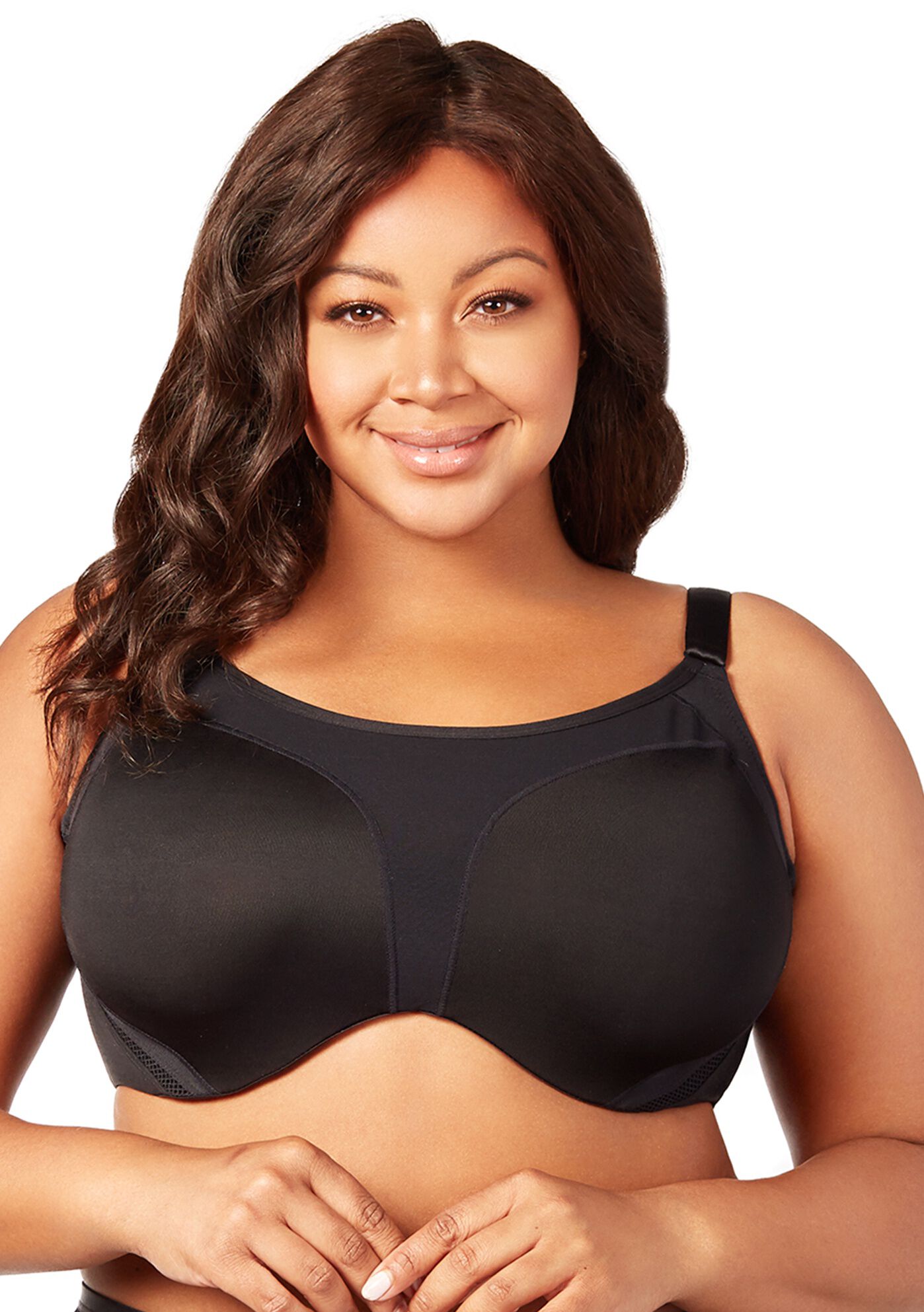 Curvy Moves Sports Underwire Bra 2511, BLACK, hi-res image number 0