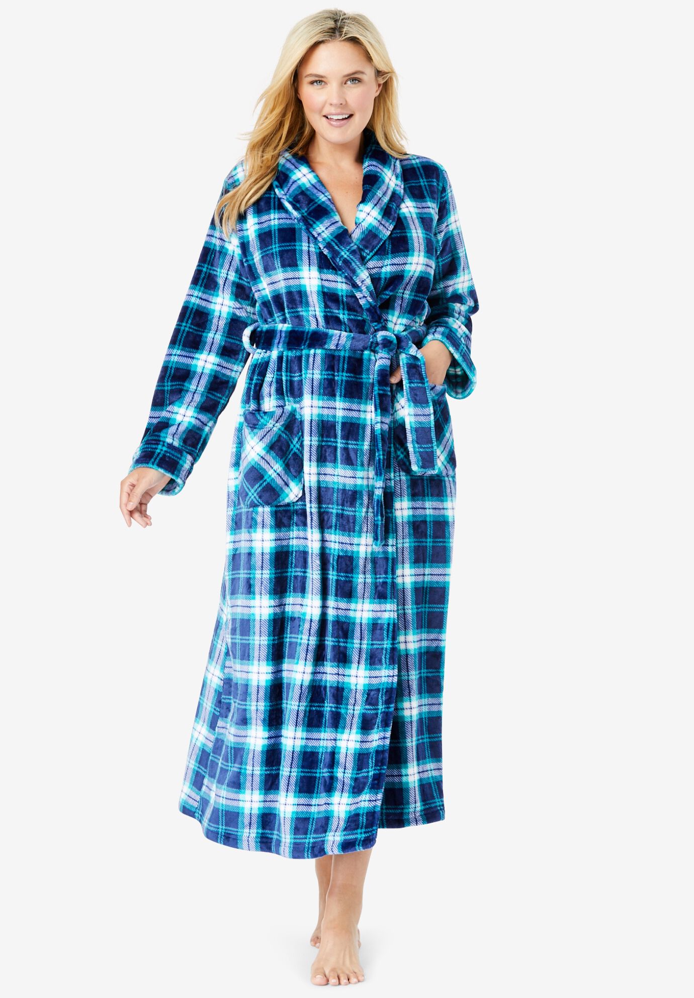 Waterfall wrap dressing gown discount