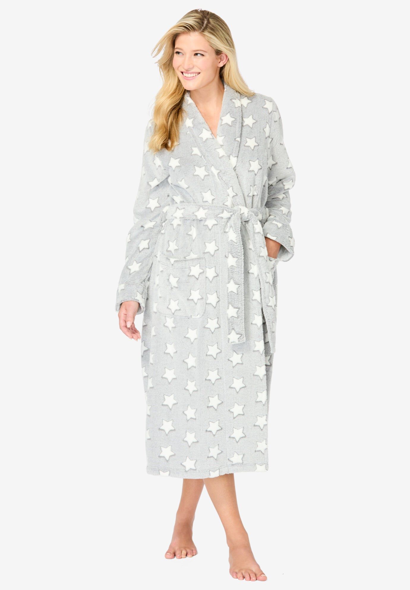 Avenue Body Fluffy Robe Wrap | Catherines