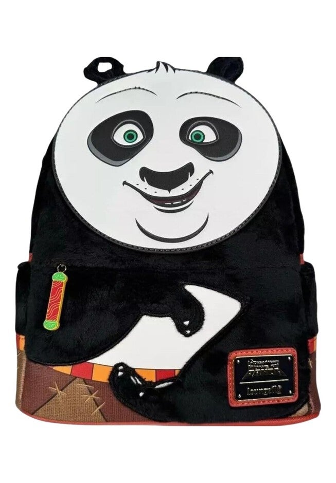 Loungefly x Dreamworks Kung Fu Panda Po Ping Cosplay Mini Backpack, BLACK, hi-res image number 0