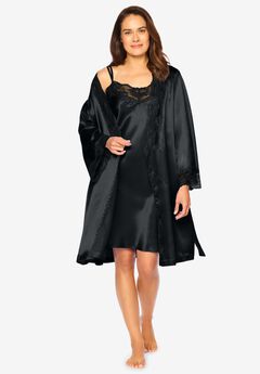 Plus Size Satin Pajama Sets