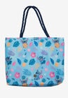 Disney Stitch Travel Rope Tote Bag Carry-On Blue All-Over Print, , alternate image number null