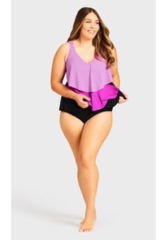 Knit High Waist Swim Brief