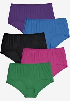 Full Coverage Stretch Cotton Brief 5-Pack