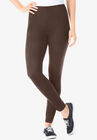 Stretch Cotton Legging, CHOCOLATE, hi-res image number null