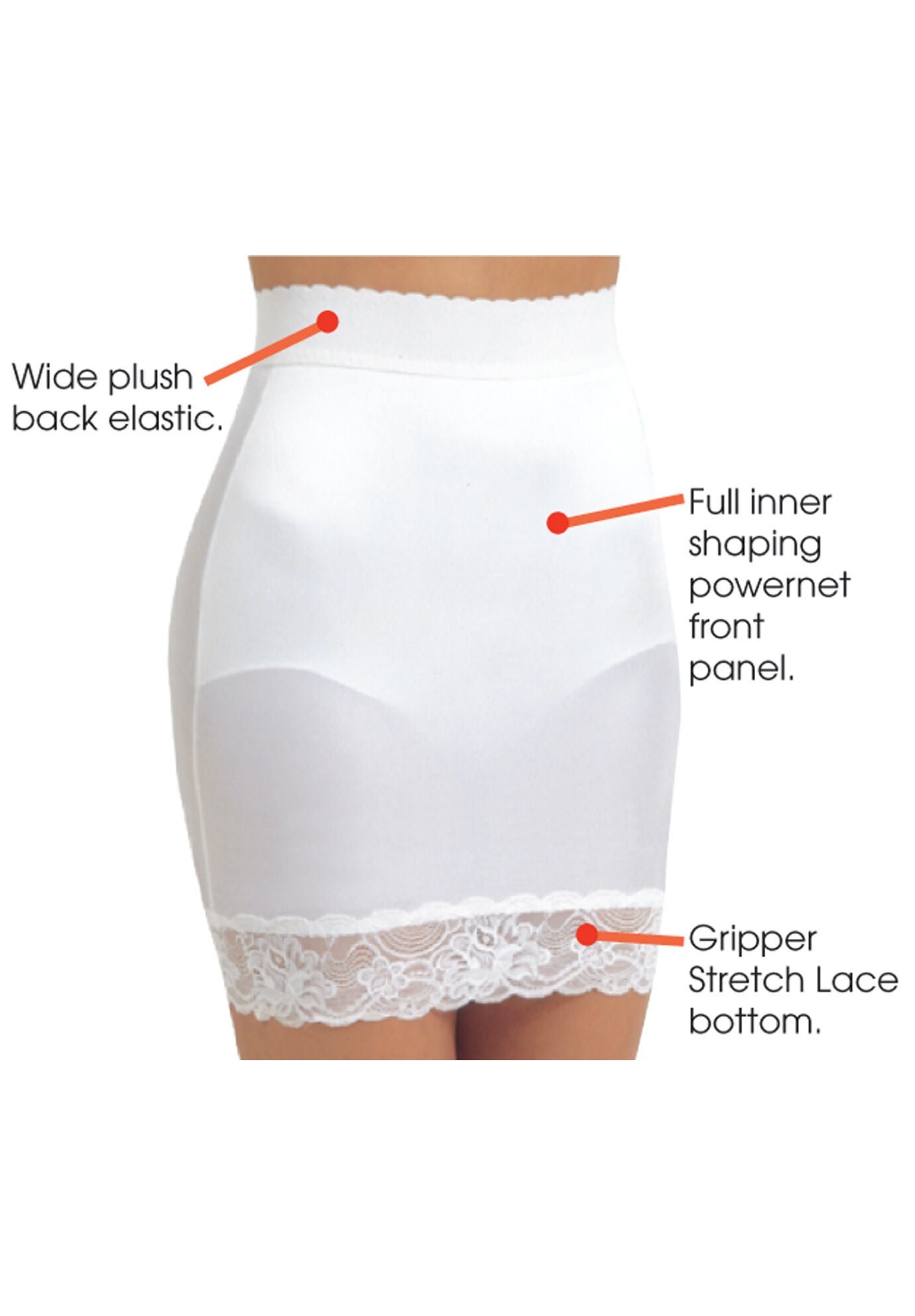 Shaping half slip store