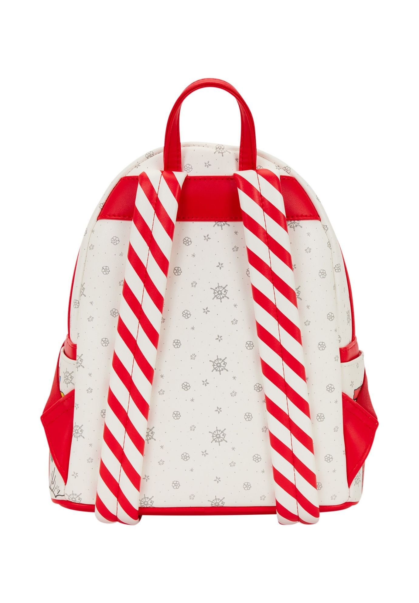 Loungefly x Peanuts Snoopy & Woodstock Holiday Plush Wreath Mini Backpack, WHITE, on-hover image number 1