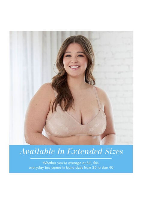 Bestform 5006222 Floral Jacquard Wireless Soft Cup Bra With Lightly-Lined Cups, , alternate image number null