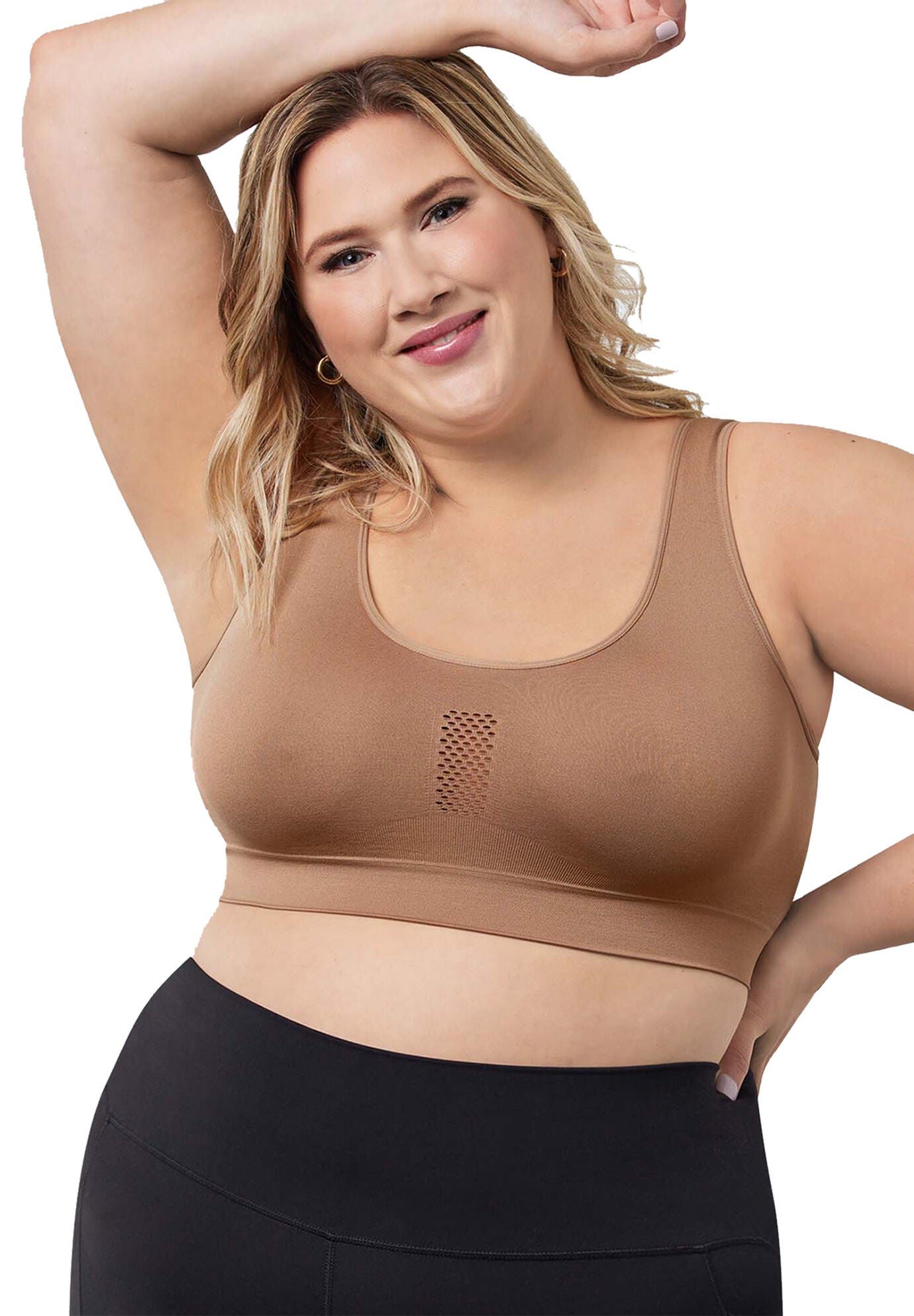 The Steffi Cooling Comfort Everyday Bra, TRUFFLE, hi-res image number 0