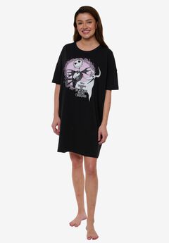 Disney Nightmare Before Christmas Jack Skellington Sleep Shirt Nightgown Pajamas Sleepwear