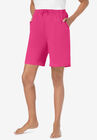 Print Pajama Shorts, RASPBERRY SORBET, hi-res image number null