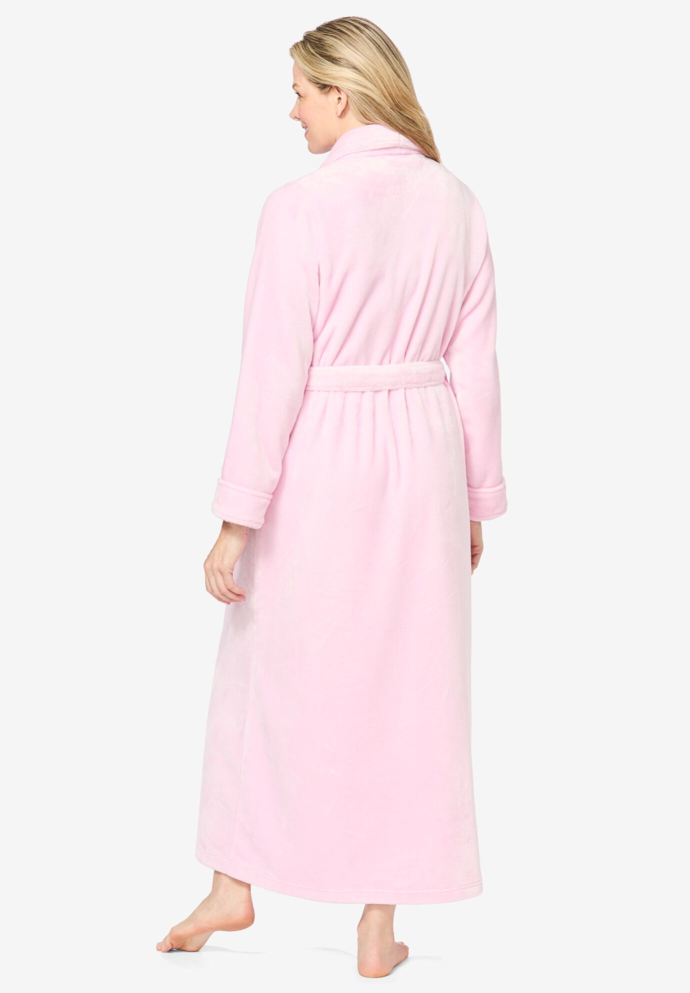 Plush Wrap Robe, SOFT IRIS PAWS, on-hover image number 1