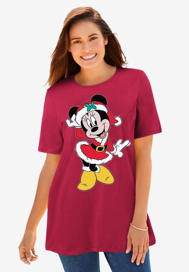 Disney Red Minnie Clause Tee, RED MINNIE CLAUS, hi-res image number null