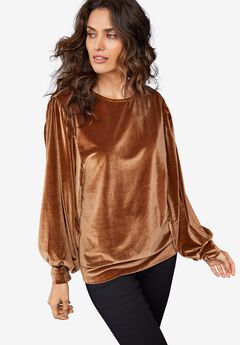 Full Sleeve Velour Top