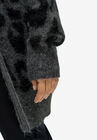 Animal Print Jacquard Cardigan, , alternate image number null