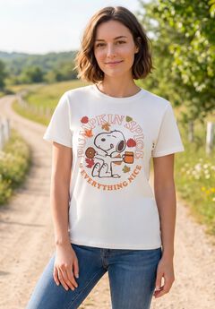 Snoopy Pumpkin Spice Crewneck Tee