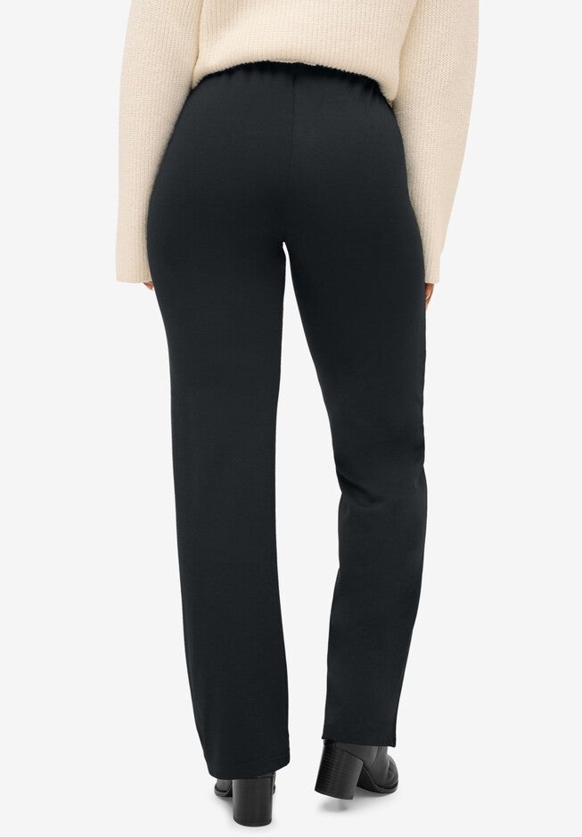 Front-Seam Wide Leg Knit Pant, , on-hover image number null