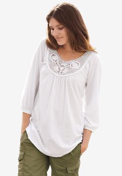 Crochet Trim Tunic