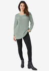 Chunky Knit Sweater, ANTIQUE MINT, hi-res image number null