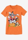 Disney Short Sleeve Crew Tee Orange Halloween Disney, , alternate image number null