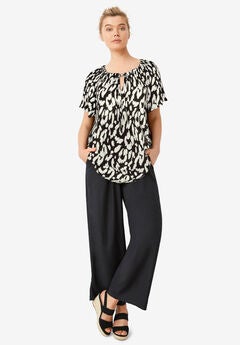 Keyhole Peasant Blouse