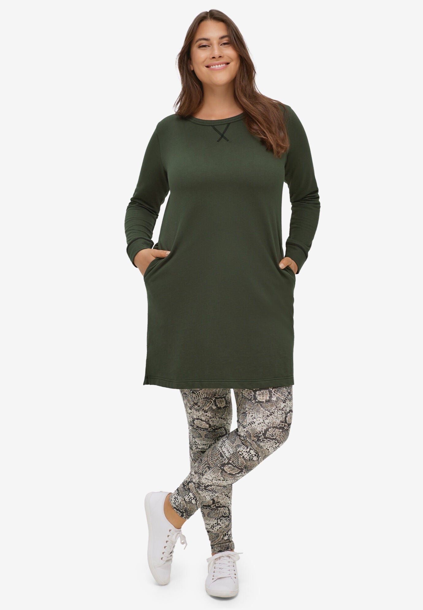 Reebok french terry tunic online