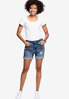 Frayed Hem Shorts