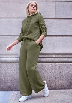 Hooded Fleece Boxy Sweatshirt