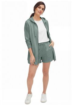Plus Size Drawstring Shorts