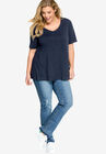 V-Neck A-Line Tunic, , alternate image number null