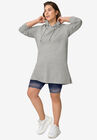 Lace Hem Bike Shorts, NAVY, hi-res image number null