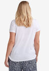 Drapey V-Neck Tee, , on-hover image number 1