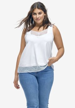 Lace-Trim Tank