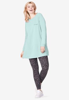 French Terry Love Tunic Sweatshirt