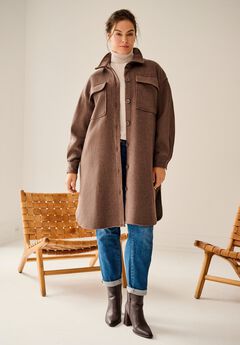 Plus Size Brown Outerwear