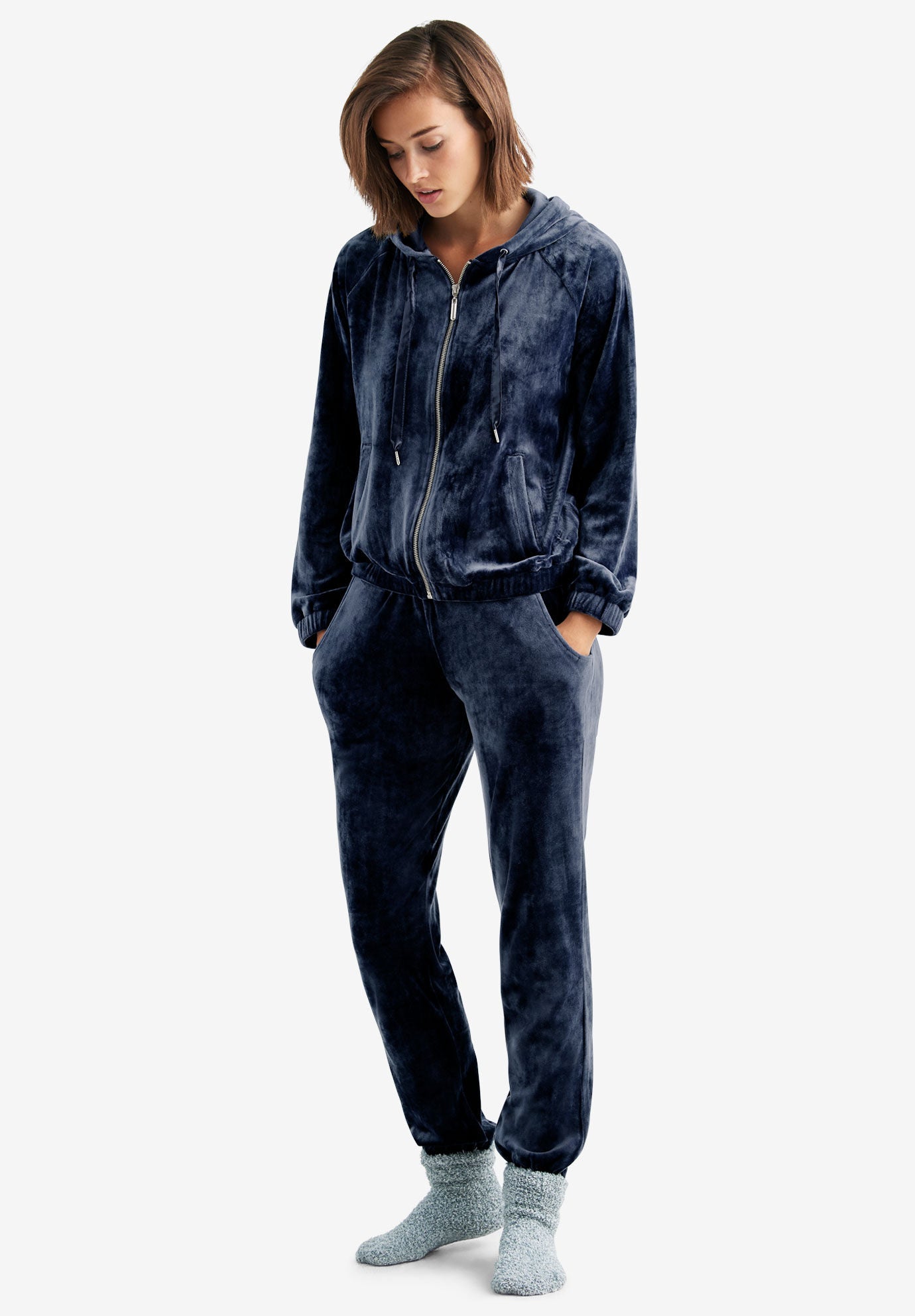 velour jogging pants