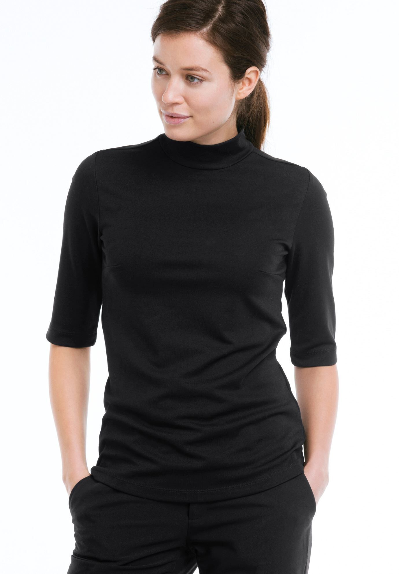 Mock Neck Tee