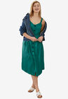 Button-Front A-Line Dress, RICH JADE, hi-res image number null