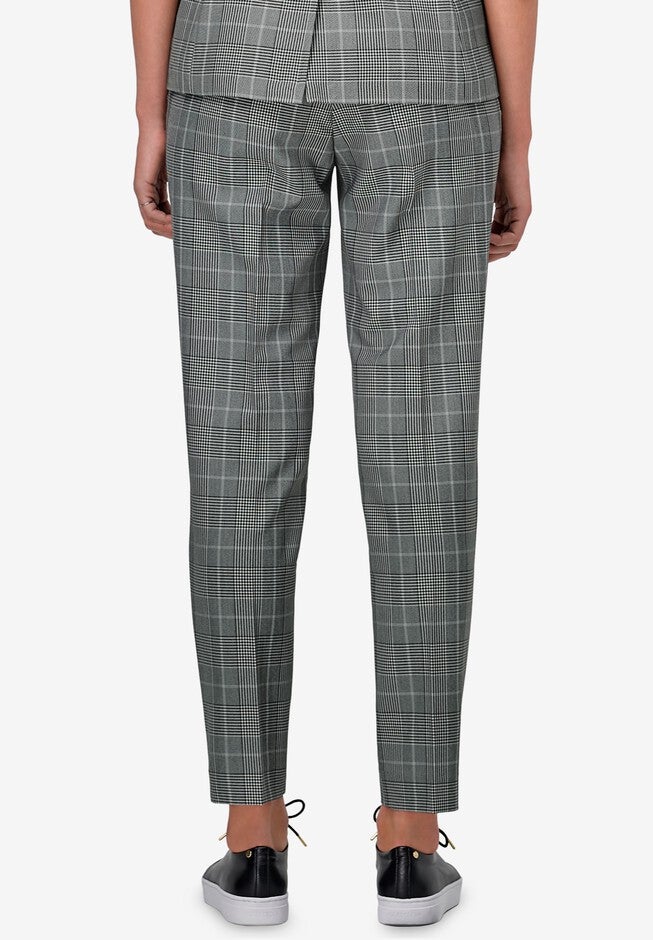Everyday Slim Pants, BLACK WHITE PLAID, on-hover image number null