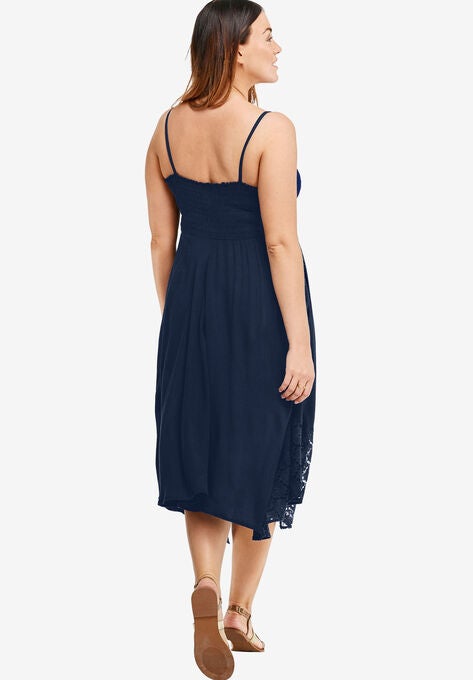 Handkerchief Hem Dress, , on-hover image number null