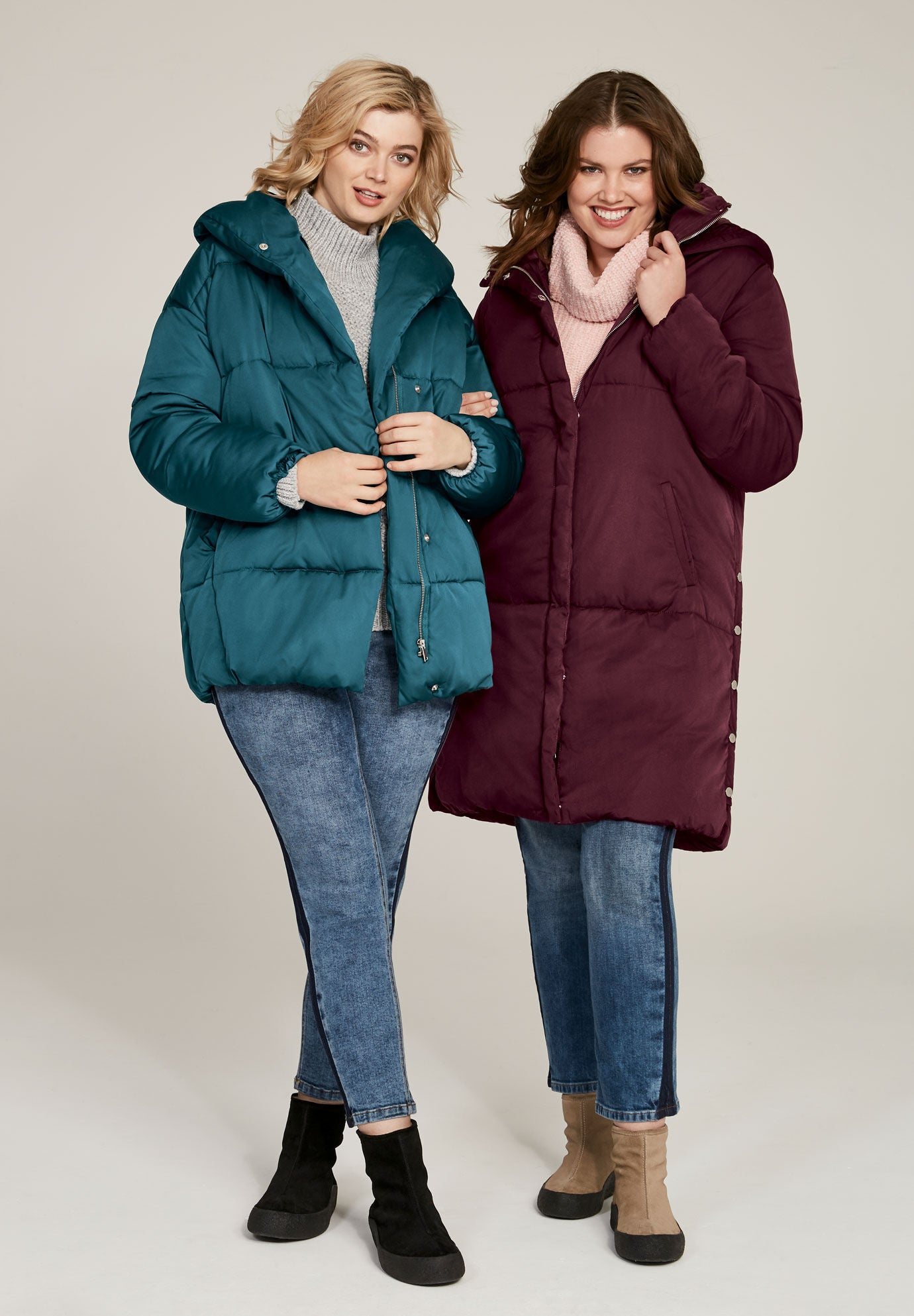 jessica long length jacket with shawl collar hood