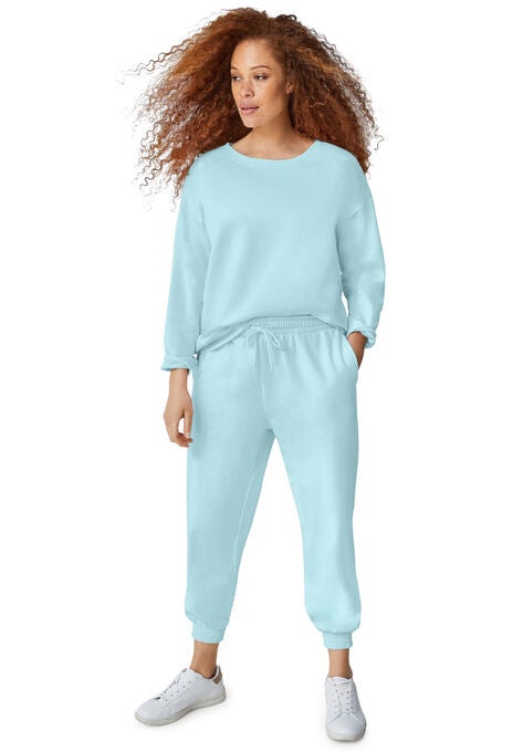 Boxy Fleece Sweatshirt, , alternate image number null